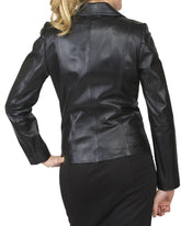 Women Genuine Leather Blazer Coat WB 18
